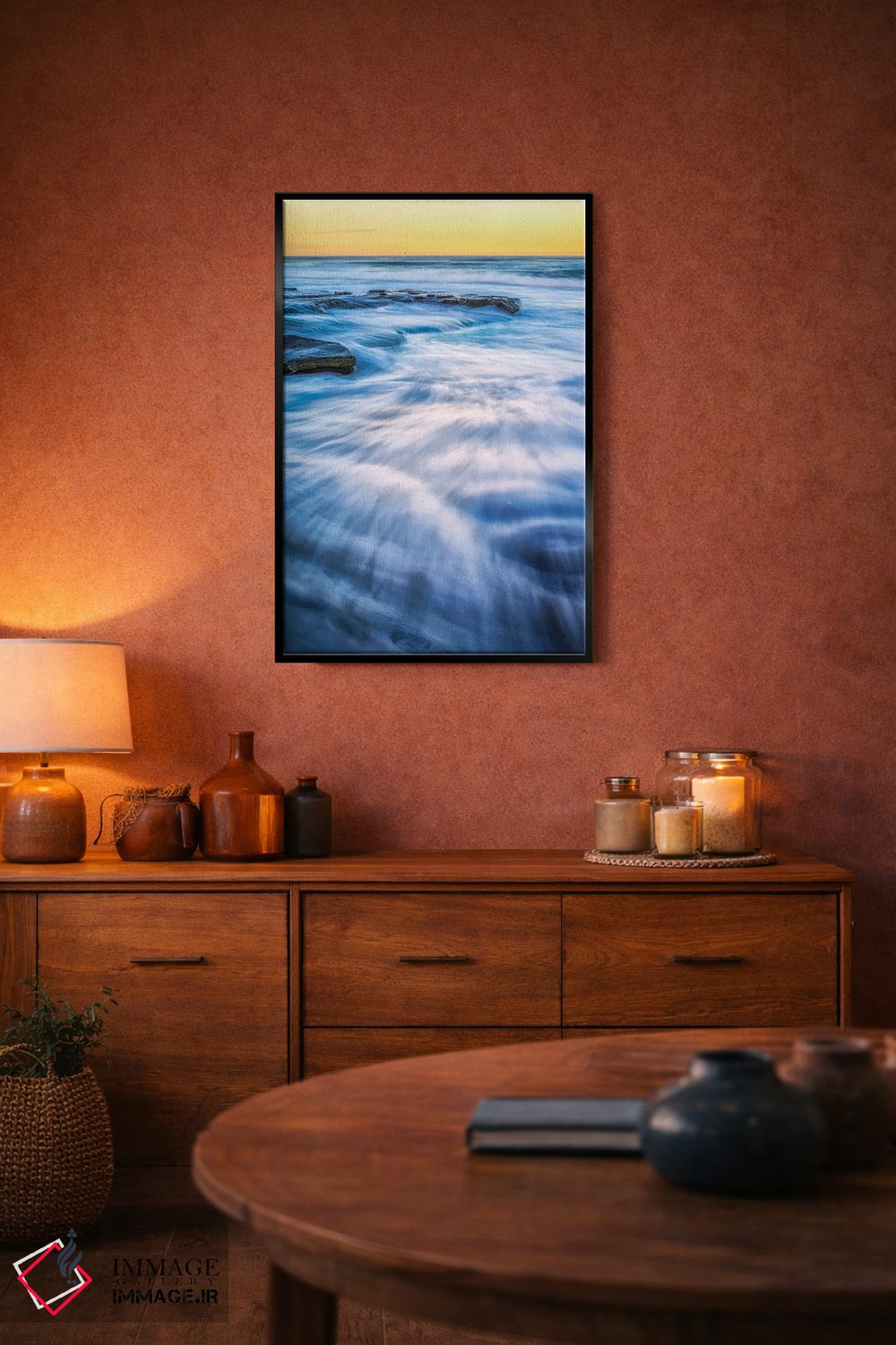 تابلو دکوراتیو نت موسیقی در ساحل اثر جوزف اس. جیاکالونه - D5B