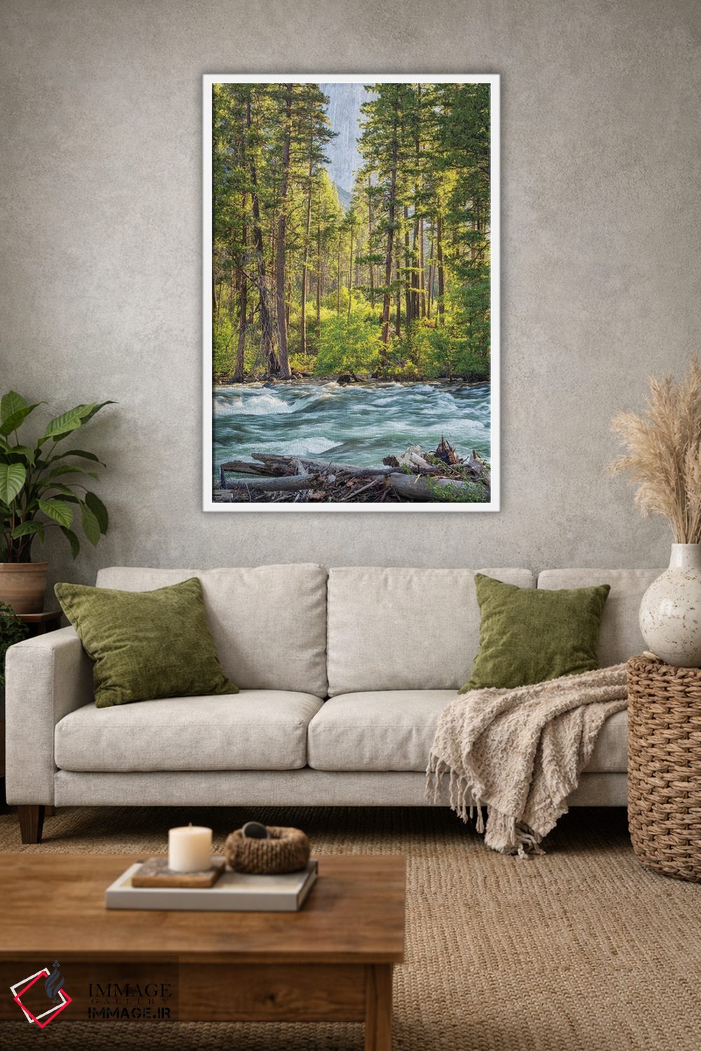 تابلو دکوراتیو زیبایی کنار رودخانه مرسد اثر جوزف اس. جیاکالونه - D1W