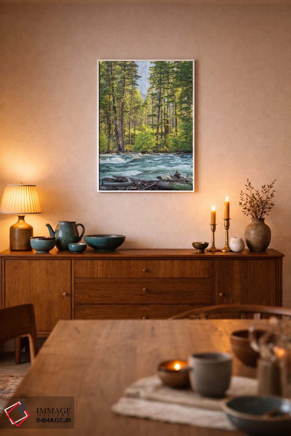 تابلو دکوراتیو زیبایی کنار رودخانه مرسد اثر جوزف اس. جیاکالونه - D5W