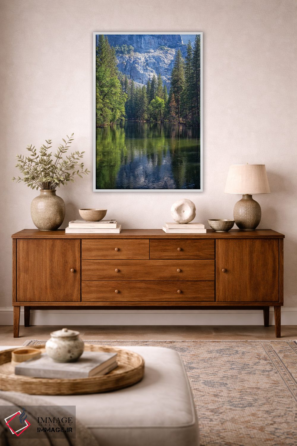 تابلو دکوراتیو انعکاس بر رودخانه مرسد اثر جوزف اس. جیاکالونه - D3W