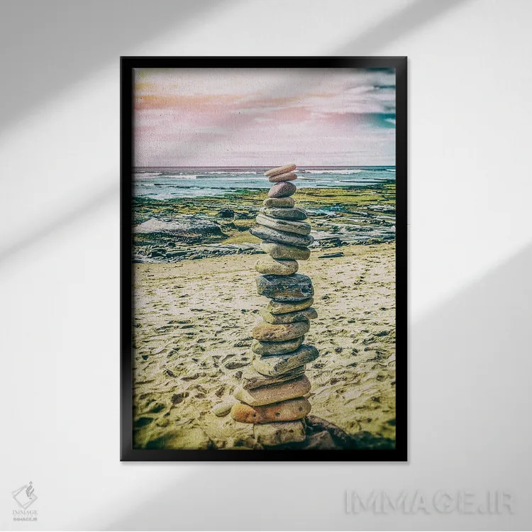 تابلو دکوراتیو چیده شده اثر جوزف اس. جیاکالونه - نمای قابدار مشکی