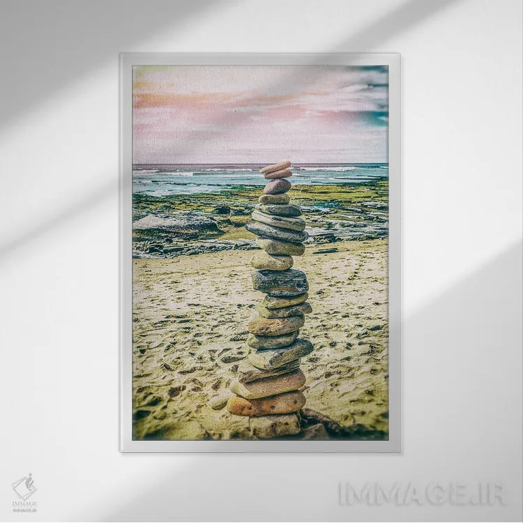 تابلو دکوراتیو چیده شده اثر جوزف اس. جیاکالونه - نمای قابدار سفید