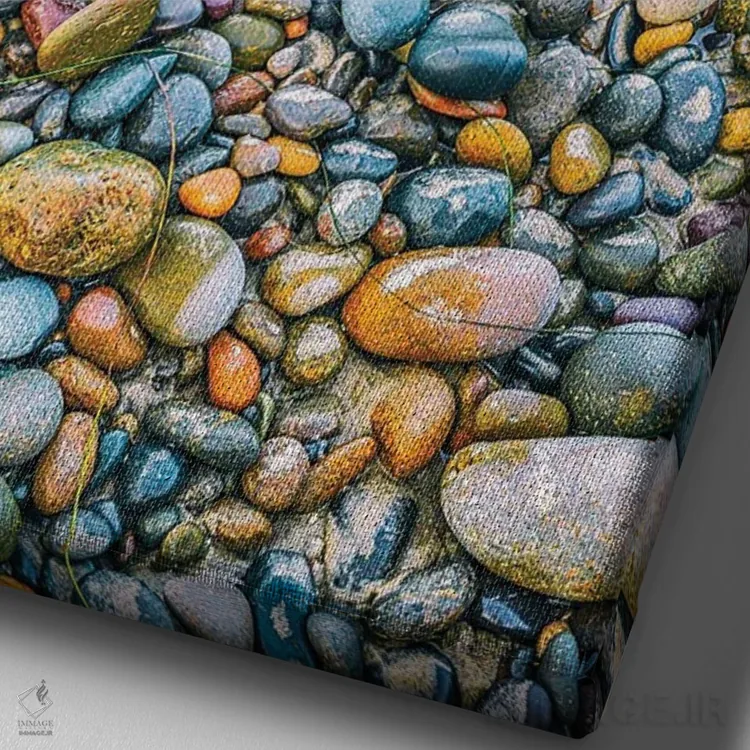 تابلو دکوراتیو جواهرات طبیعت اثر جوزف اس. جیاکالونه - نمای نزدیک بافت بوم