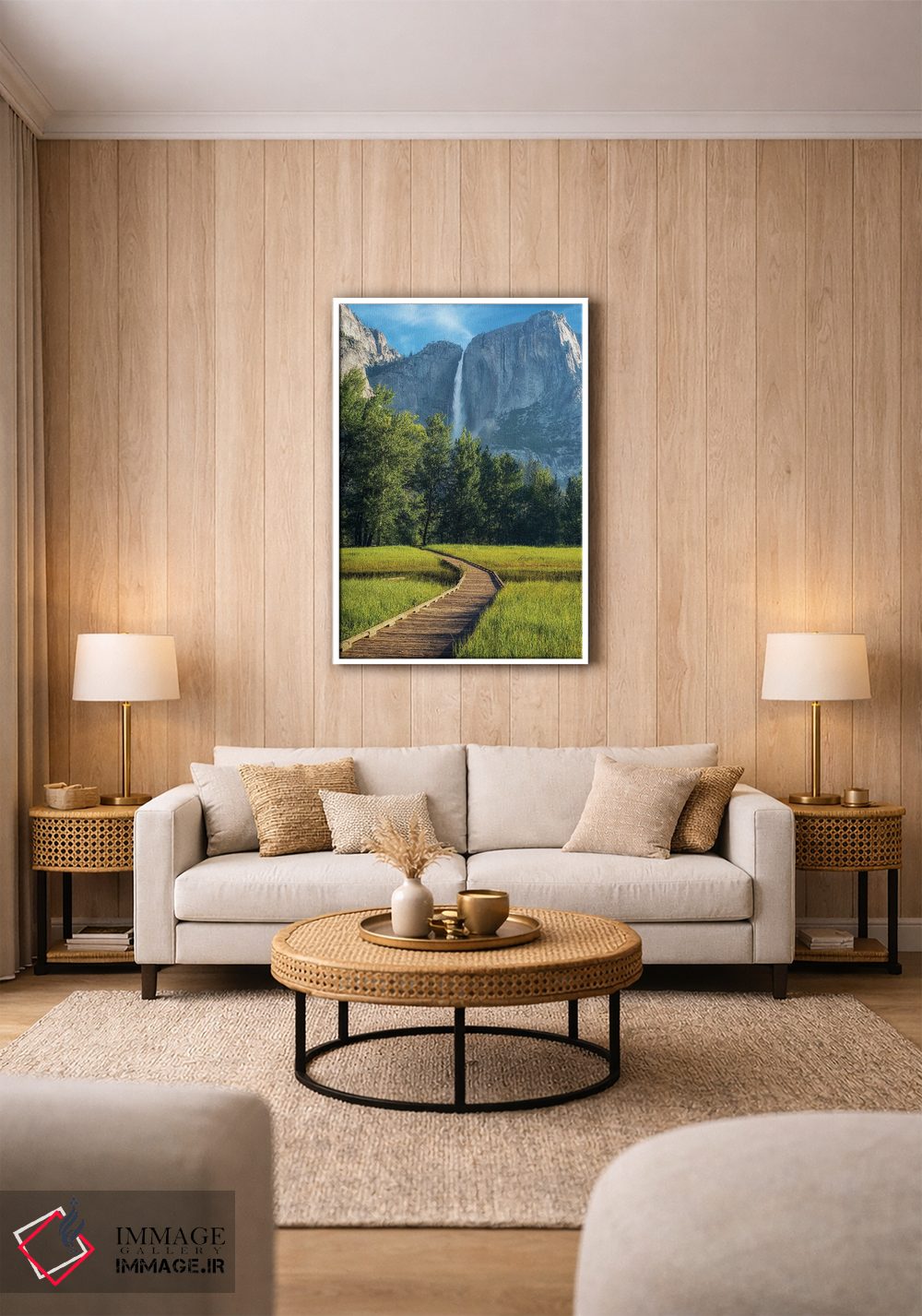 تابلو دکوراتیو مسیر در دره یوسیمیتی اثر جوزف اس. جیاکالونه - D1W