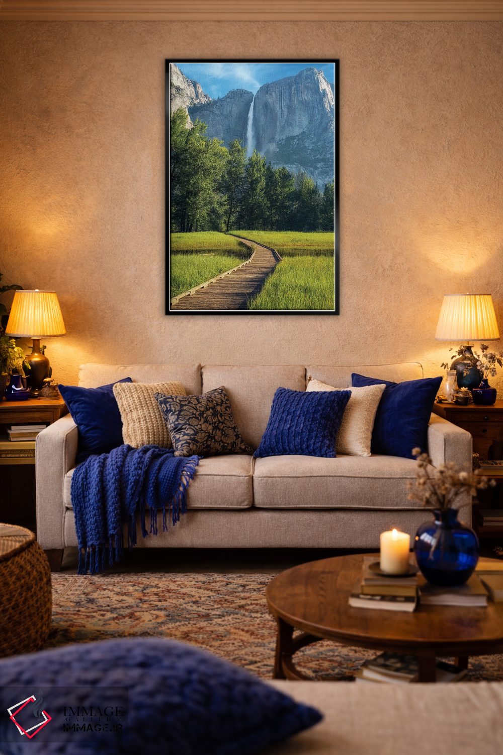 تابلو دکوراتیو مسیر در دره یوسیمیتی اثر جوزف اس. جیاکالونه - D5B