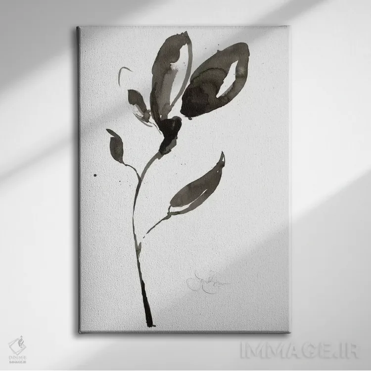 تابلو دکوراتیو نقاشی سومیه تک نفره یک اثر جنیفر گلدبرگر - نمای روبهرو روی دیوار
