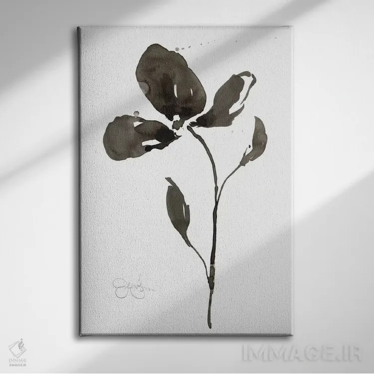تابلو دکوراتیو نقاشی سومیه تک نفره دو اثر جنیفر گلدبرگر - نمای روبهرو روی دیوار