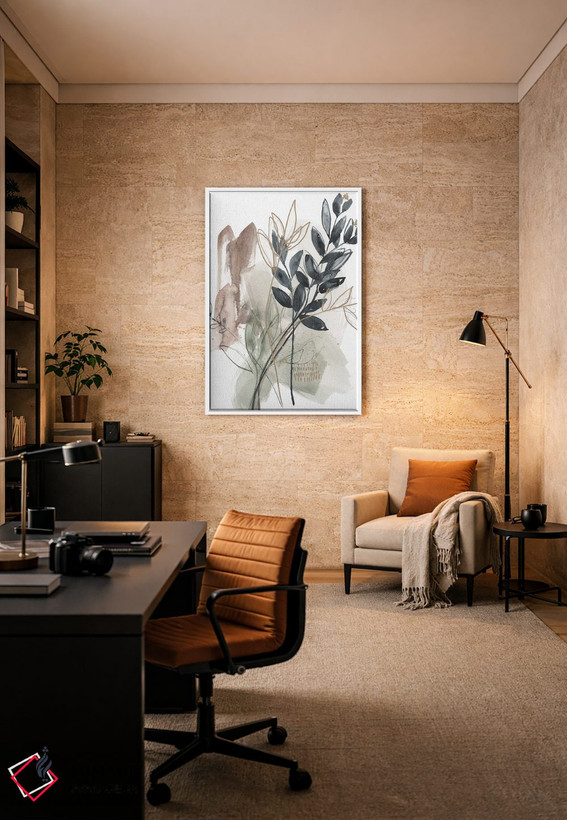 تابلو مدرن برگ های دسته بندی شده I اثر جنیفر گلدبرگر - D6W