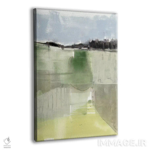 تابلو مینیمال مزرعه مریم گلی I اثر جنیفر گلدبرگر - نمای پرسپکتیو محصول