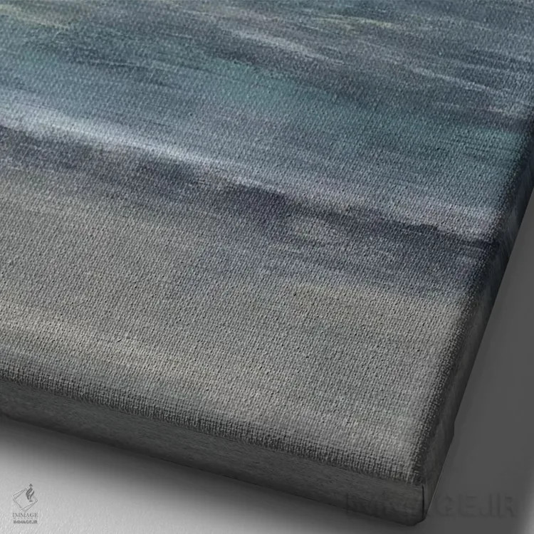 تابلو انتزاعی طلوع در ساحل II اثر جنیفر گلدبرگر - نمای نزدیک بافت بوم