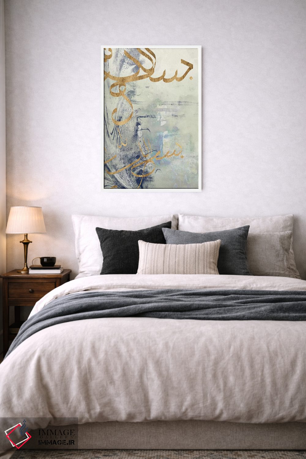 تابلو انتزاعی نقش موم عربی III اثر جنیفر گلدبرگر - D5W