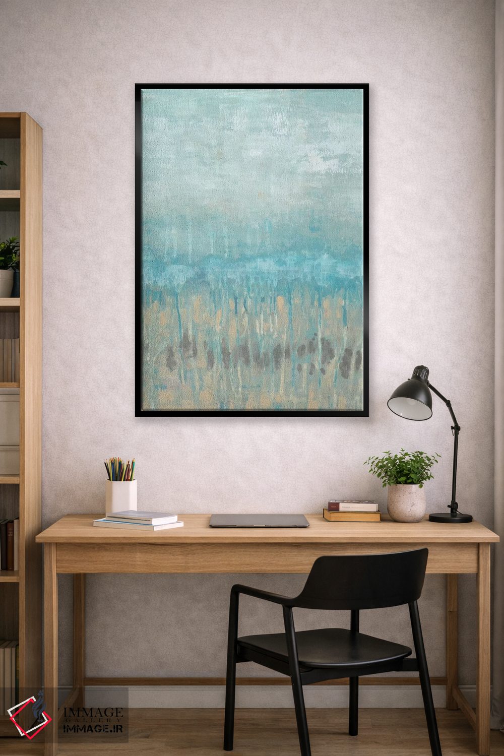 تابلو انتزاعی انتزاع خط ساحلی I اثر جنیفر گلدبرگر - D2B