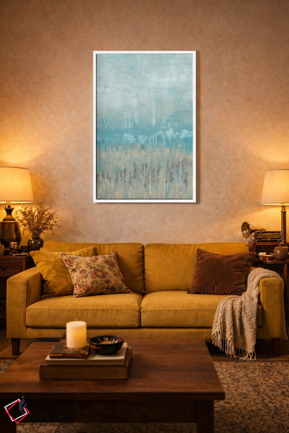 تابلو انتزاعی انتزاع خط ساحلی II اثر جنیفر گلدبرگر - D2W