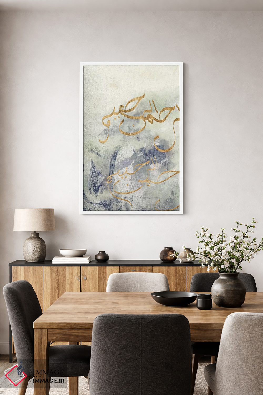 تابلو انتزاعی نقش موم عربی IV اثر جنیفر گلدبرگر - D3W
