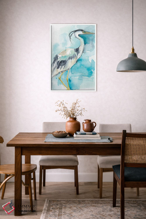 تابلو دکوراتیو پاشش حواصیل I اثر جنیفر گلدبرگر - D4W