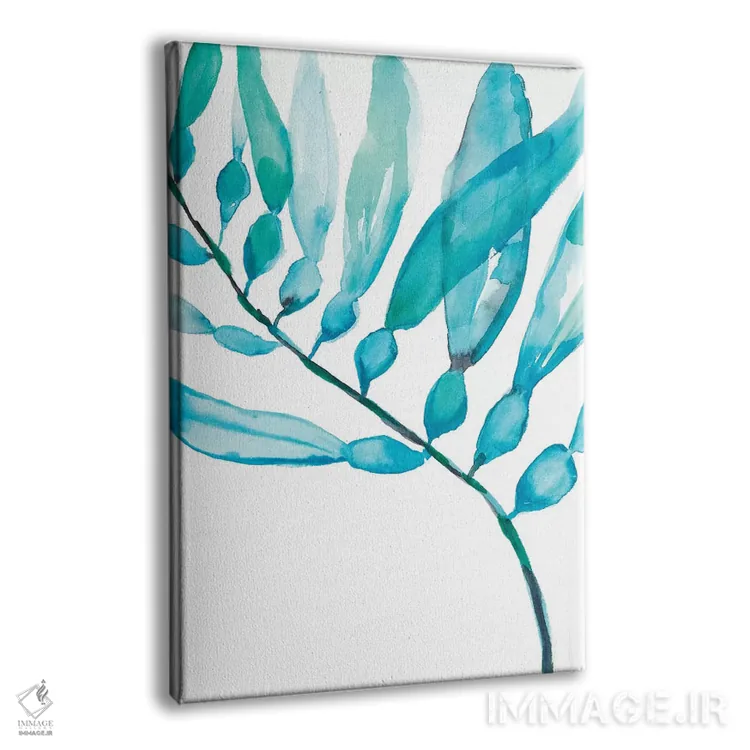 تابلو مینیمال جلبک آبرنگی II اثر جنیفر گلدبرگر - نمای پرسپکتیو محصول