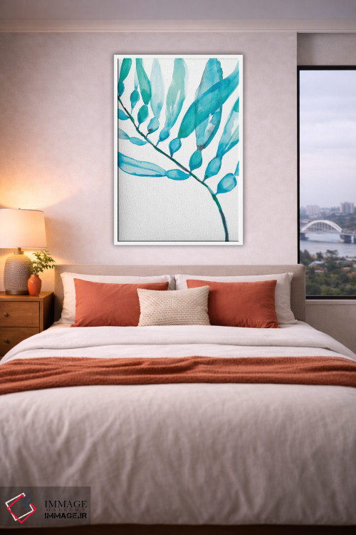 تابلو مینیمال جلبک آبرنگی II اثر جنیفر گلدبرگر - D1W