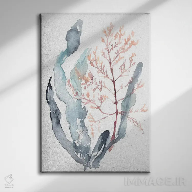 تابلو دکوراتیو جلبک دریایی شیرین II اثر جنیفر گلدبرگر - نمای روبهرو روی دیوار