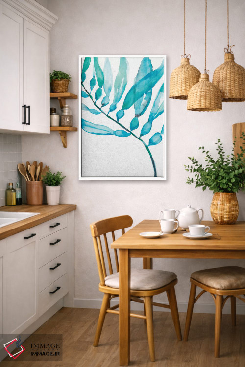 تابلو مینیمال جلبک آبرنگی II اثر جنیفر گلدبرگر - D6W