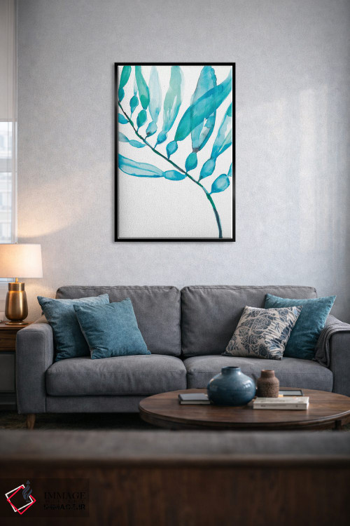 تابلو مینیمال جلبک آبرنگی II اثر جنیفر گلدبرگر - D5B