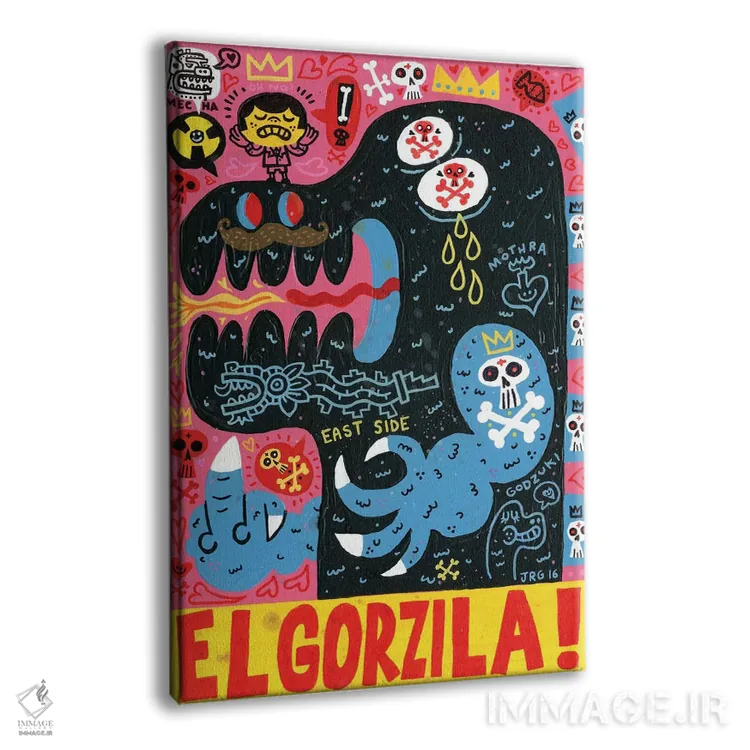 تابلو دکوراتیو هیولا اثر خورخه آر. گوتیرز - نمای پرسپکتیو محصول