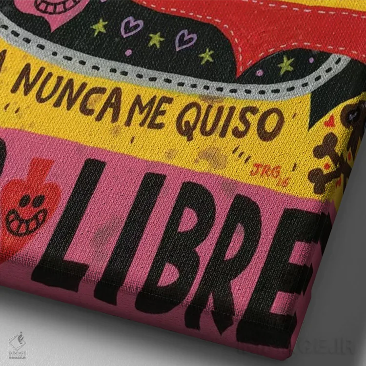 تابلو دکوراتیو محکم اثر خورخه آر. گوتیرز - نمای نزدیک بافت بوم