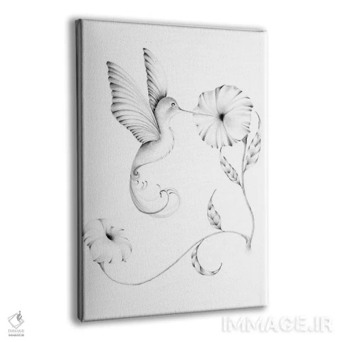 تابلو دکوراتیو مرغ مگس خوار I اثر جوانا هابر - نمای پرسپکتیو محصول