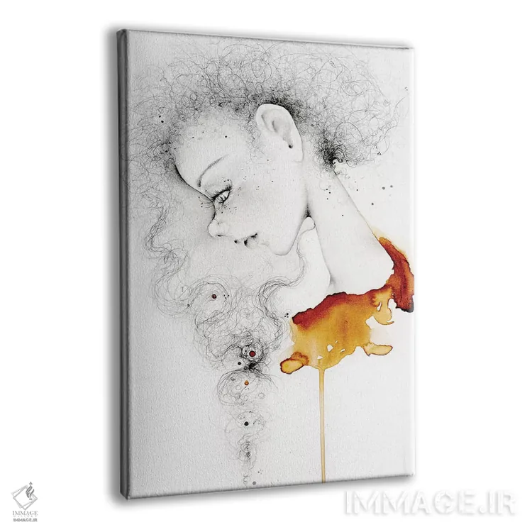 تابلو دکوراتیو ترس از رویاپردازی اثر جوانا هابر - نمای پرسپکتیو محصول