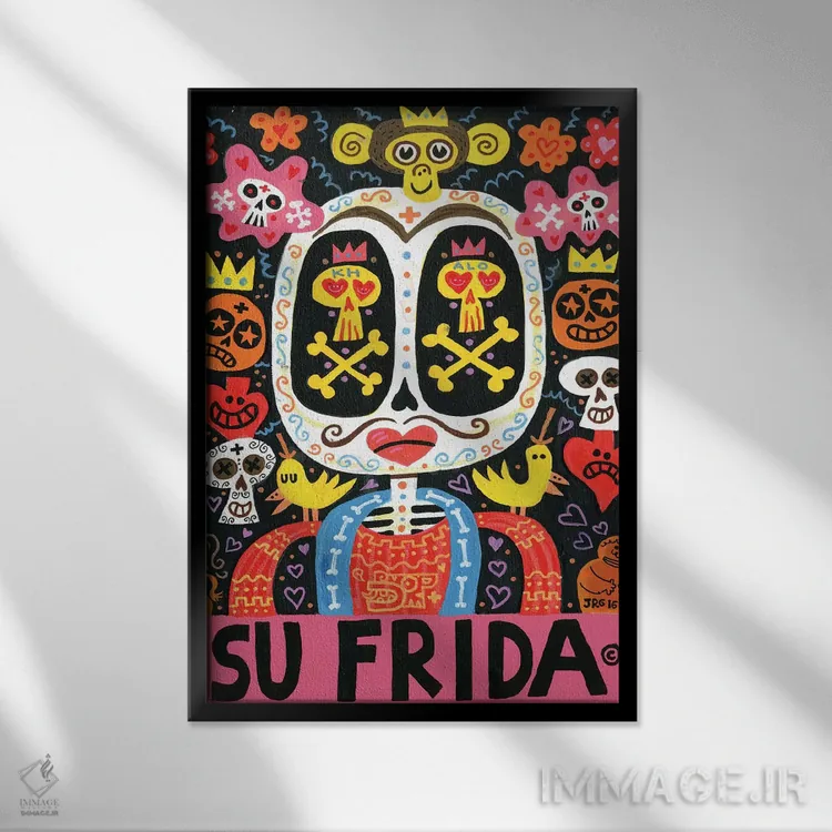 تابلو دکوراتیو درد شاد، سپاسگزارم اثر خورخه آر. گوتیرز - نمای قابدار مشکی