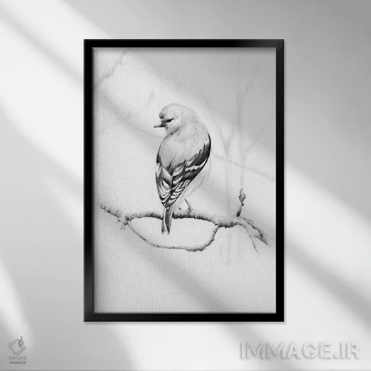 تابلو دکوراتیو به خانه بازگرد اثر جوانا هابر - نمای قابدار مشکی