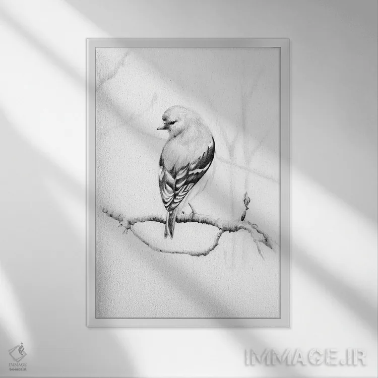 تابلو دکوراتیو به خانه بازگرد اثر جوانا هابر - نمای قابدار سفید