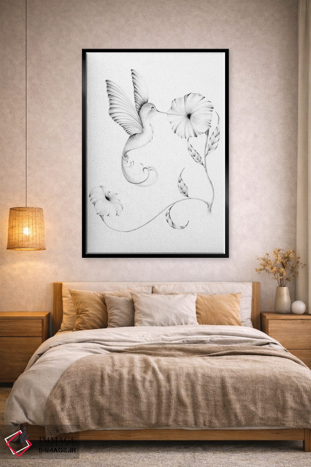 تابلو دکوراتیو مرغ مگس خوار I اثر جوانا هابر - D3B