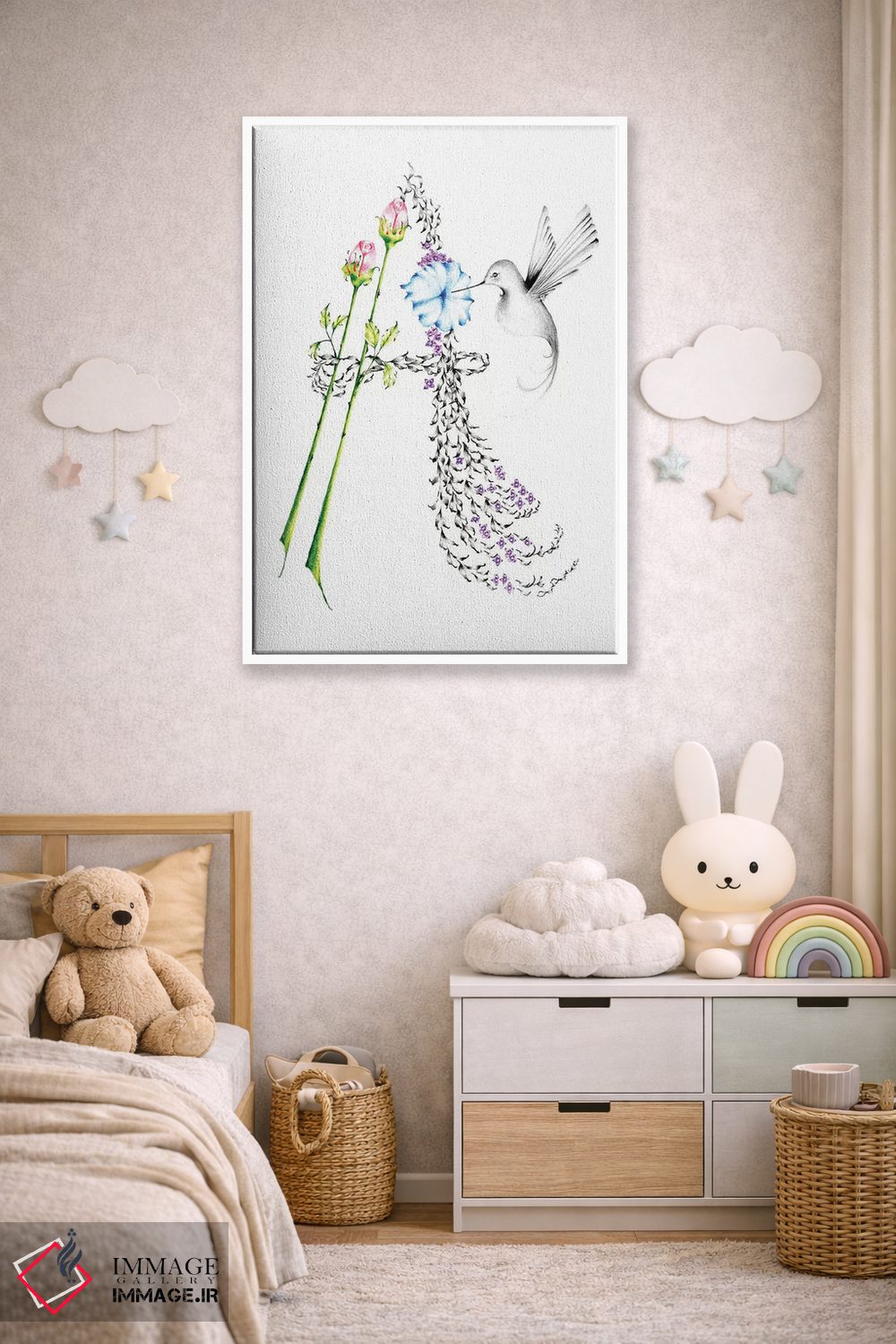 تابلو دکوراتیو حرف A اثر جوانا هابر - D3W