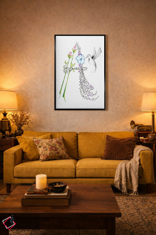 تابلو دکوراتیو حرف A اثر جوانا هابر - D5B