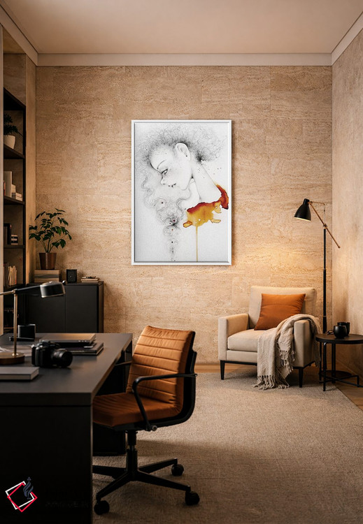 تابلو دکوراتیو ترس از رویاپردازی اثر جوانا هابر - D5W