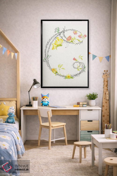 تابلو دکوراتیو حرف C اثر جوانا هابر - D2B