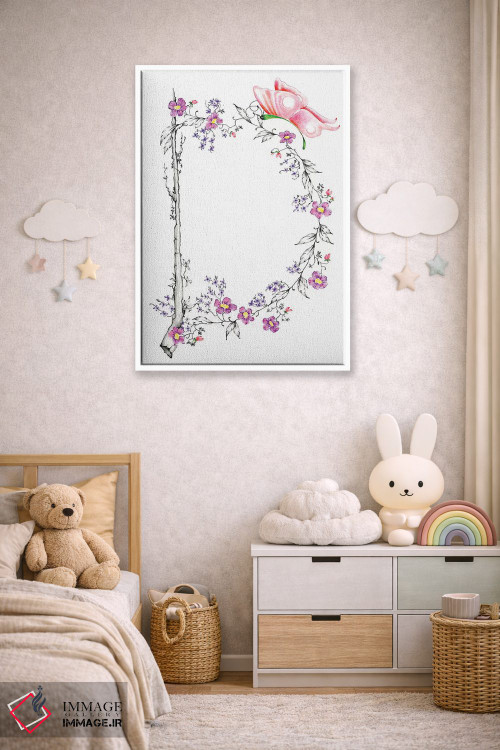 تابلو دکوراتیو حرف D اثر جوانا هابر - D4W