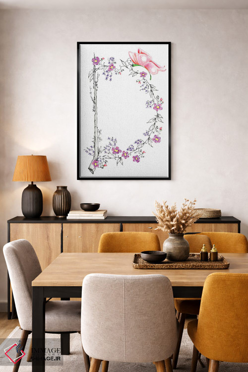 تابلو دکوراتیو حرف D اثر جوانا هابر - D6B