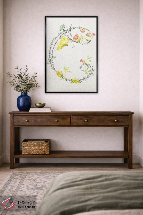 تابلو دکوراتیو حرف C اثر جوانا هابر - D5B