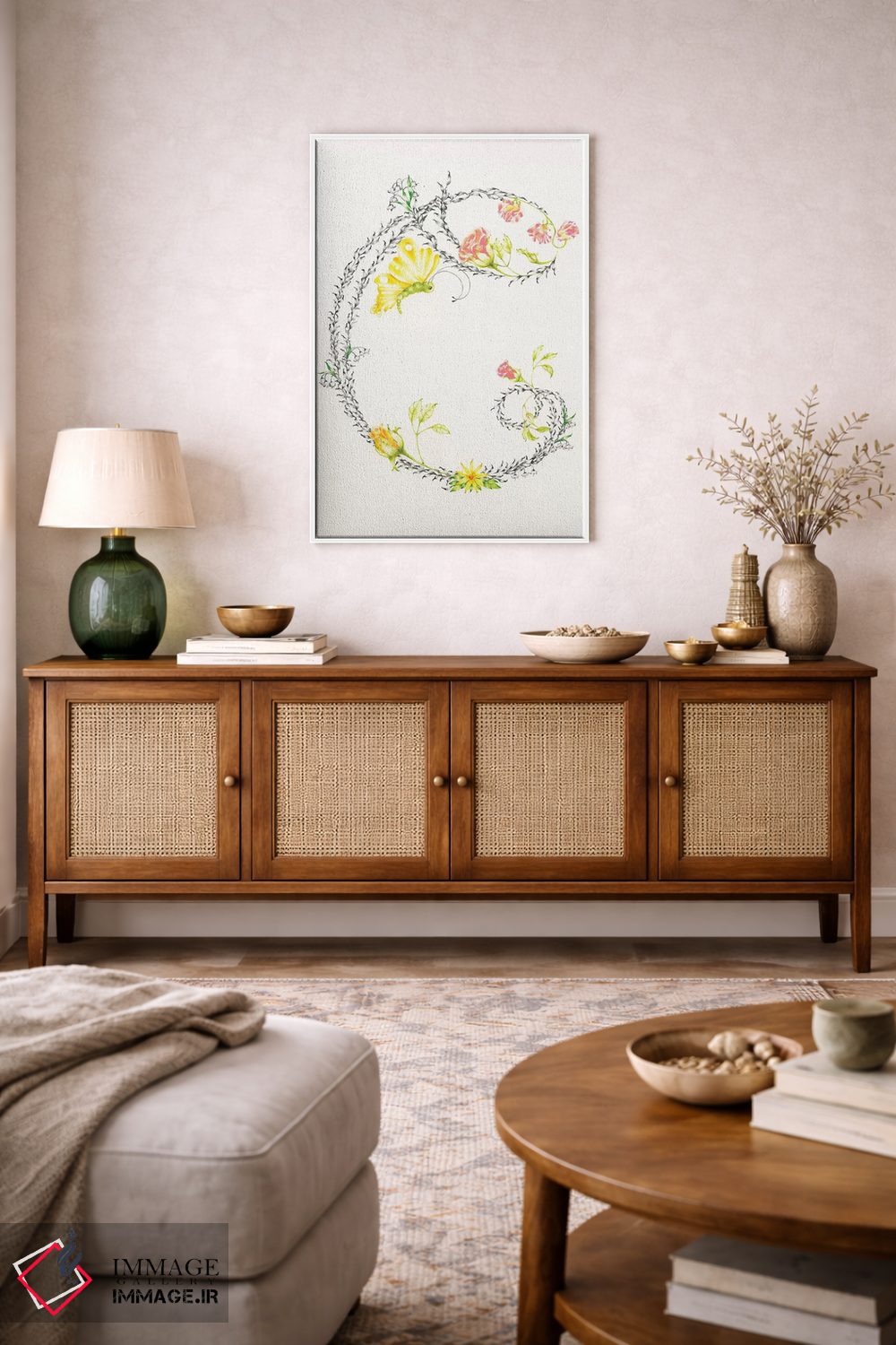 تابلو دکوراتیو حرف C اثر جوانا هابر - D4W