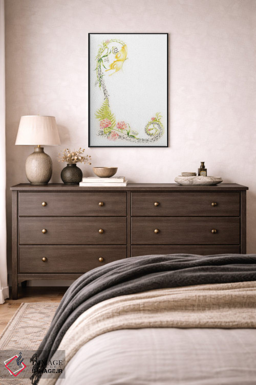 تابلو دکوراتیو حرف L I اثر جوانا هابر - D5B