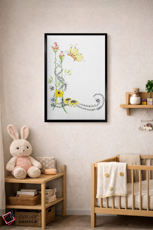 تابلو دکوراتیو حرف L II اثر جوانا هابر - D5B