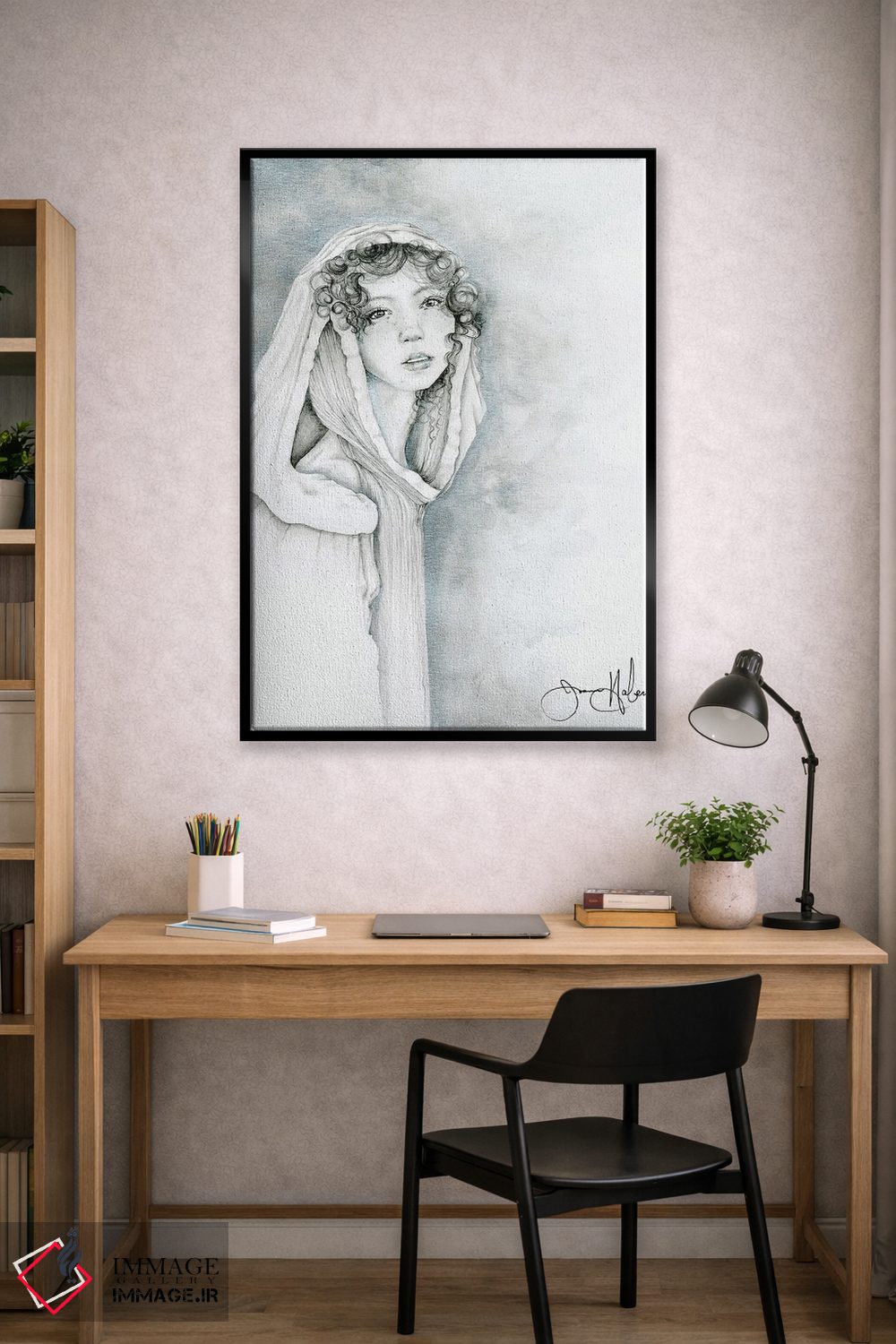 تابلو دکوراتیو کسی برای تکیه کردن اثر جوانا هابر - D2B