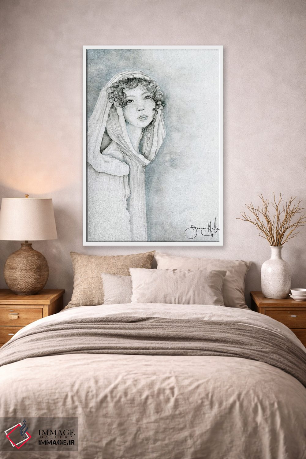 تابلو دکوراتیو کسی برای تکیه کردن اثر جوانا هابر - D1W