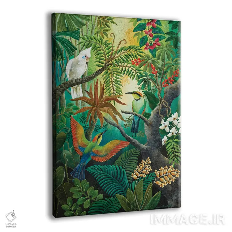 تابلو دکوراتیو بالا در شاخه ها اثر یوهانا هیلدبرانت - نمای پرسپکتیو محصول