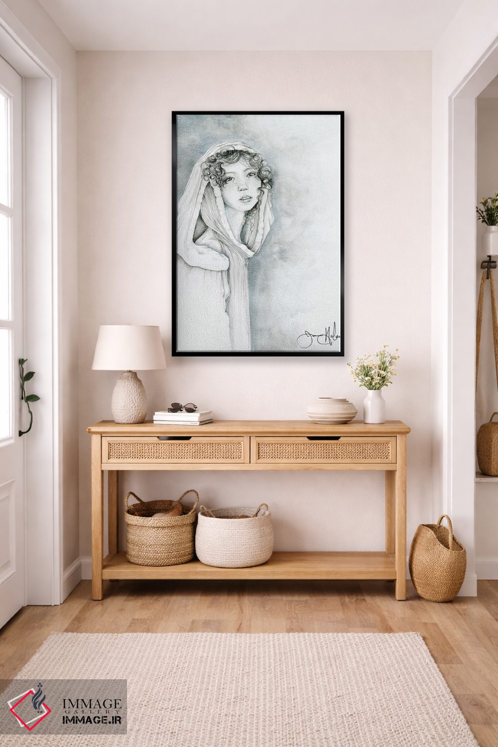 تابلو دکوراتیو کسی برای تکیه کردن اثر جوانا هابر - D6B