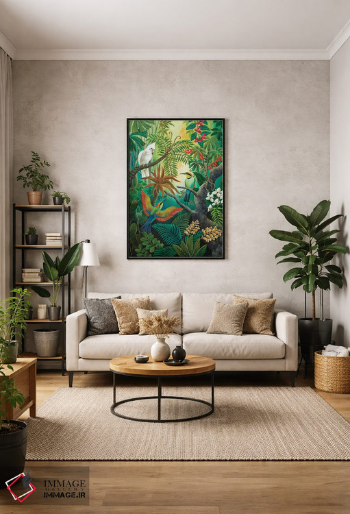 تابلو دکوراتیو بالا در شاخه ها اثر یوهانا هیلدبرانت - D1B