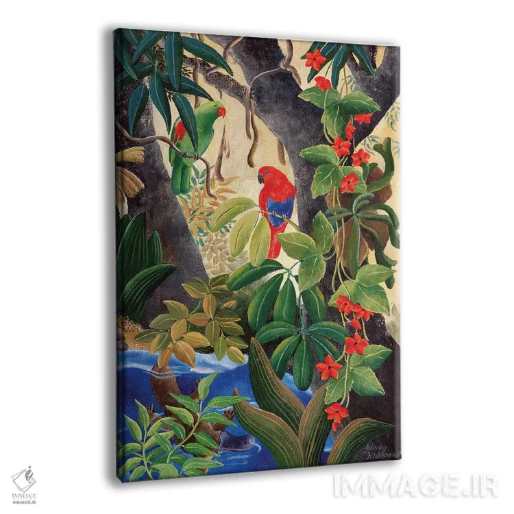 تابلو دکوراتیو پیچش رودخانه II اثر یوهانا هیلدبرانت - نمای پرسپکتیو محصول