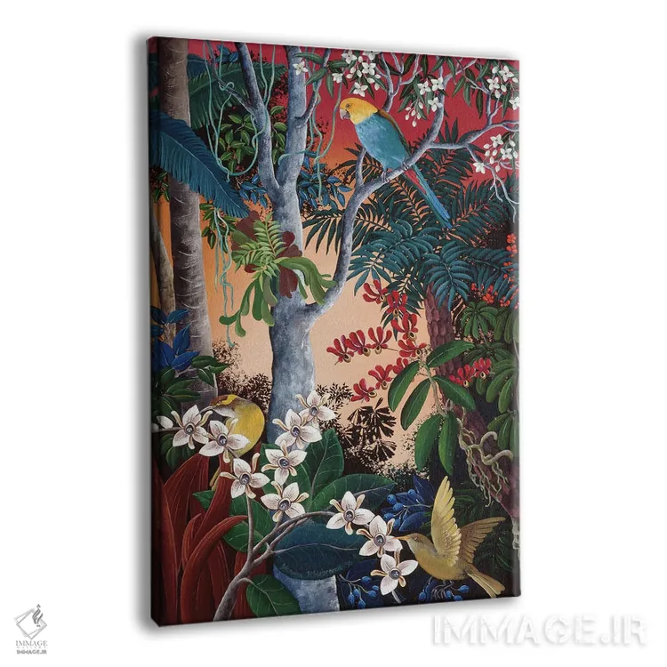 تابلو دکوراتیو ارکیده های وحشی شکوفه دار اثر یوهانا هیلدبرانت - نمای پرسپکتیو محصول