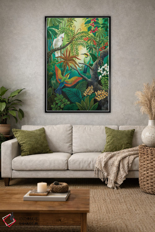 تابلو دکوراتیو بالا در شاخه ها اثر یوهانا هیلدبرانت - D2B